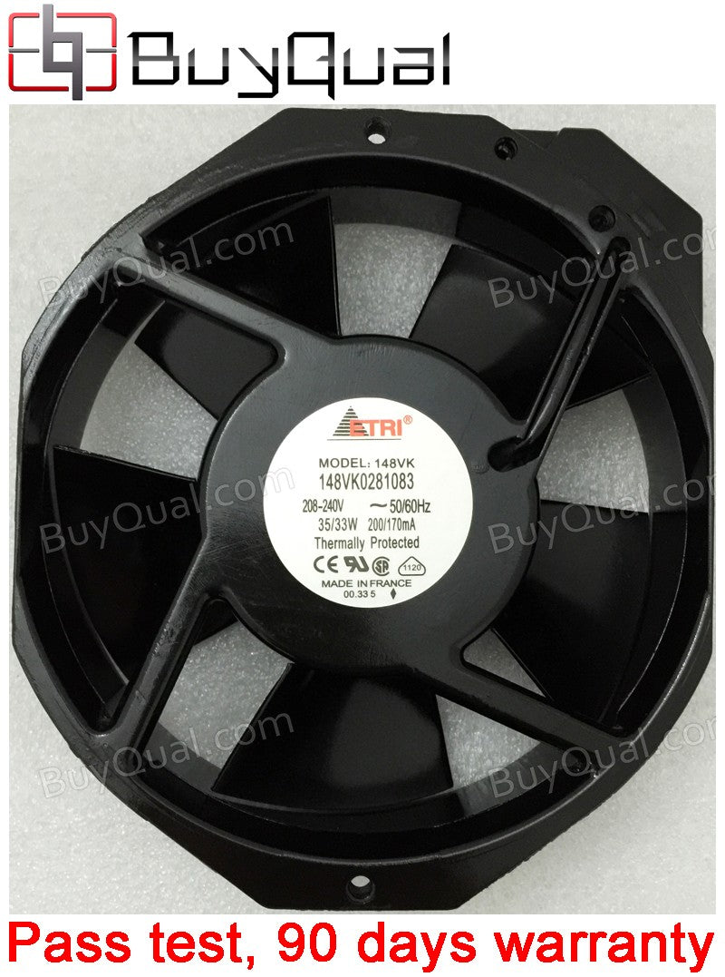 ETRI 148VK0281083 208/240V 35/33W Cooling Fan - New ETRI 148VK0281083 208/240V 35/33W Cooling Fan - New